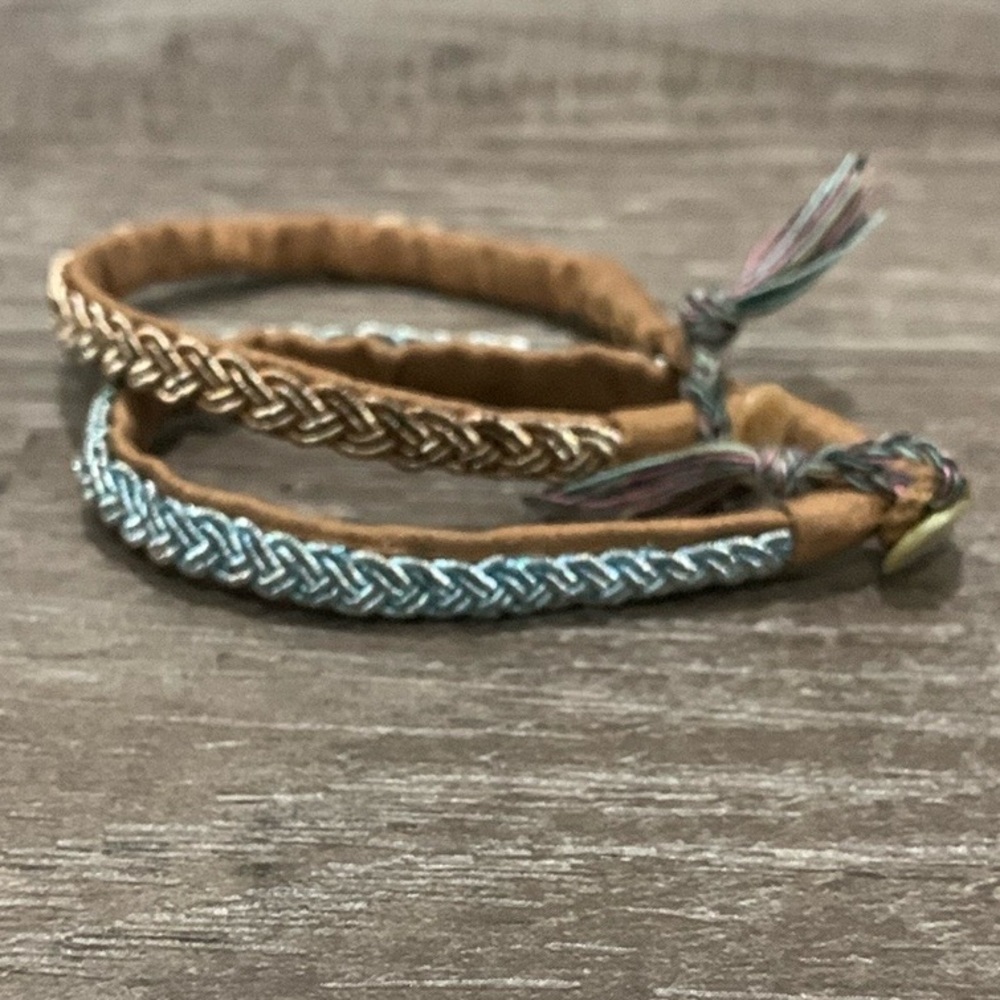 Silk braided bracelets